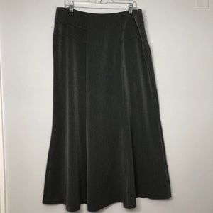Gray dress down long skirt size 16